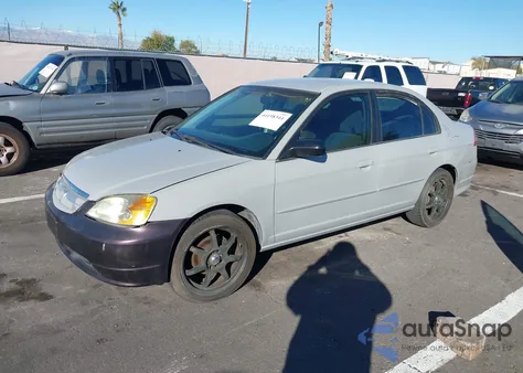 2003 Honda Civic Lx z USA, uszkodzony, nr VIN 1HGES16553L012299